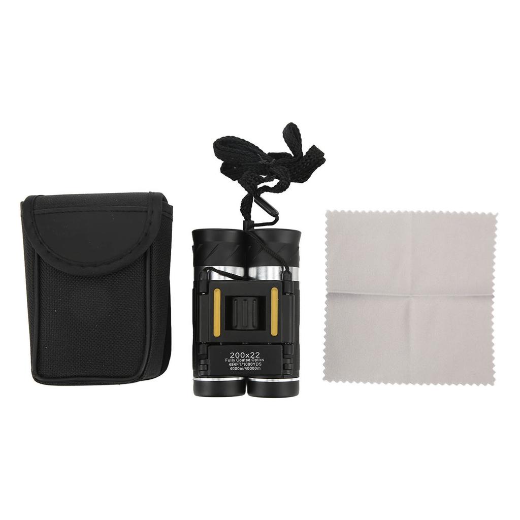 200x22 Kompaktní dalekohled s vysokým rozlišením Optické sklo Přenosný Mini dalekohledový teleskop pro