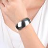 Kuaishou Ethnic Style Fu Character Open Bangle for Women – Simple, Smooth, Wide Surface Fashion Bracelet