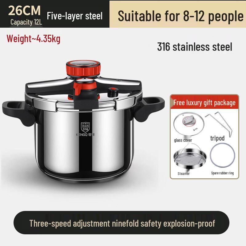 OLOEY 316 Stainless Steel Pressure Cooker
