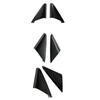 Real Carbon Fiber Decorative A Pillar Triangle Cover For 718 911 2012-2019 Car Parts Gloss Black