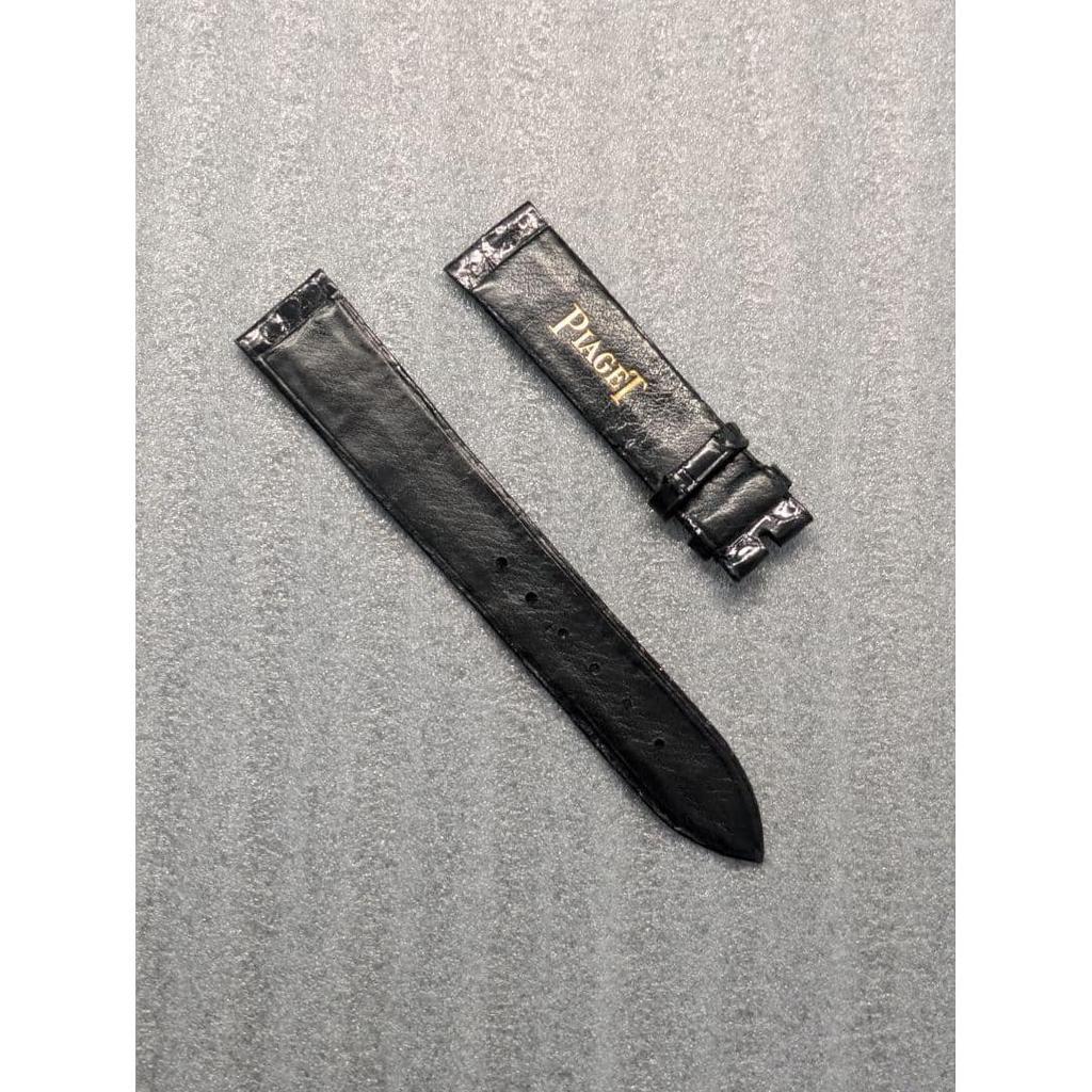 Used PIAGET Watch Leather Strap Crocodile Black B394