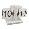 Retro Digital Flip Down Clock Battery Powered Flip Desk Clock with LED Ambient Light for Home Office Decor