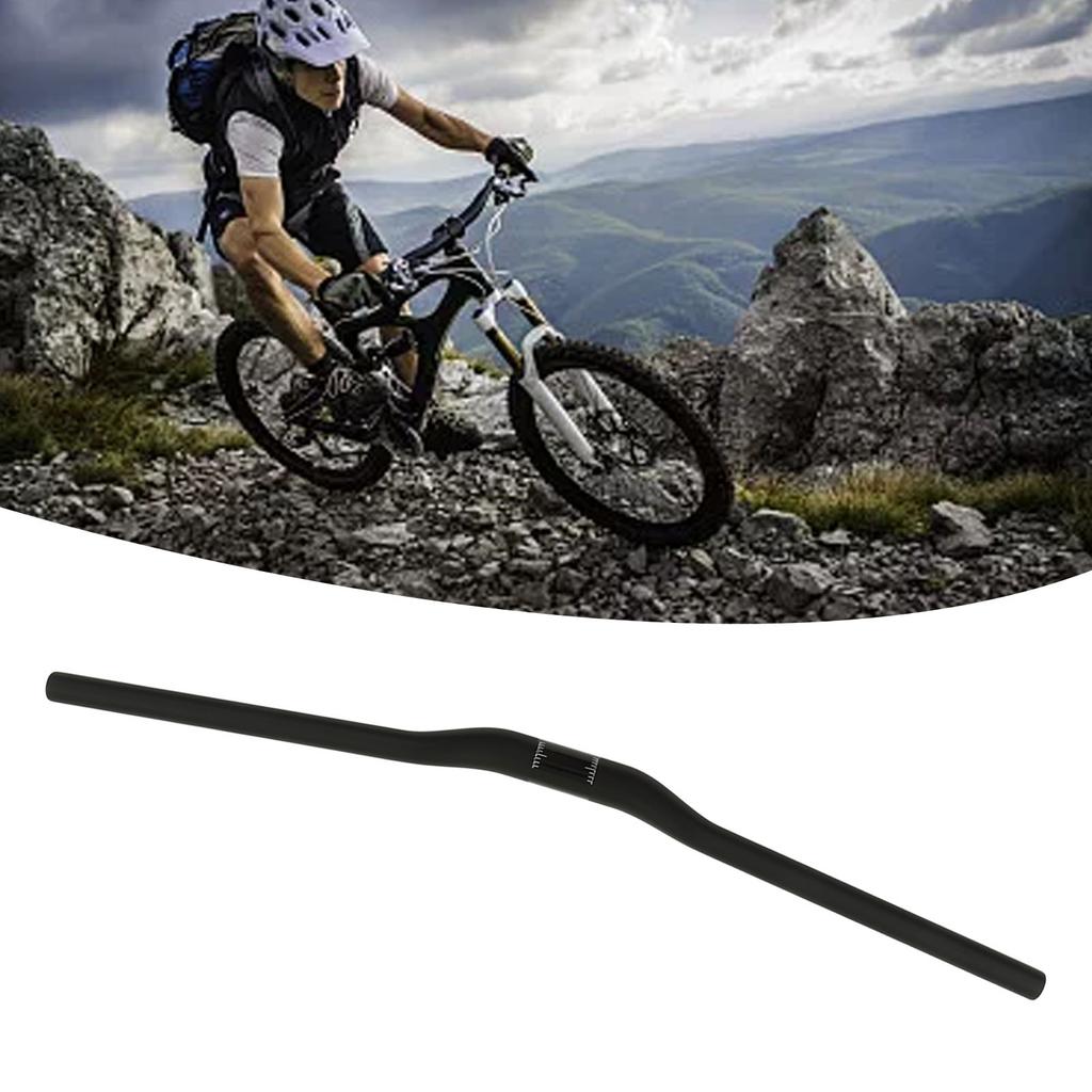 Bicycle Riser Handlebar Matt Black 3K Carbon Fiber Integrated Light Weight Bicycle Flat Bar for Bike Mountain Bike
