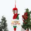 1pcs Christmas Elf Plush Doll Fabric Christmas Tree Hanging Ornament for Kids Window Hotel Decoration Desktop Decoration