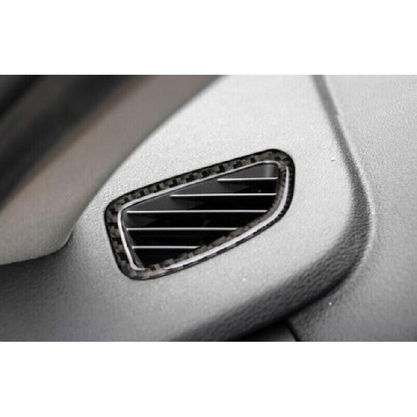 Real Carbon Fiber Dashboard Upper Air Outlet Vent Trim For BMW X3 F25 X4 2011-17