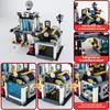 SWAT Police Station Military City Model Set Building Blocks Prison Moto Car Policeman Team Figures Toys for Kids Birthday Gift
