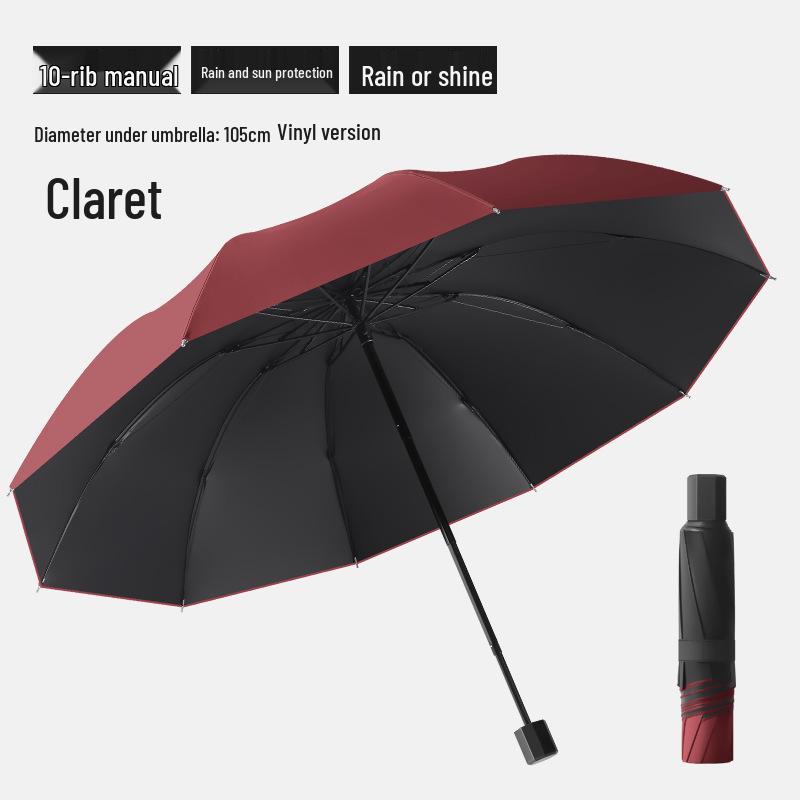 24-Bone Automatic Folding Umbrella: Stylish, Dual-Use Parasol with Sunscreen Protection for Men and Women