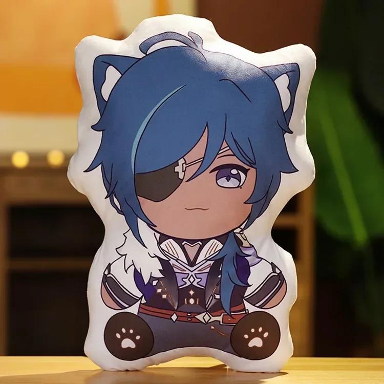 45cm Game Genshin Impact Tartaglia Xiao Kaeya Cosplay Doll Toy Plush Dolls Kids Christmas Birthday Gift Pendant Accessories