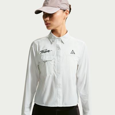 Nike ACG Running Jackets Women s Peak White/Black Lapel Moderate Other XS
