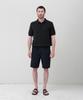 MANNERGRAM Upw Washable Cotton Polo Short Sleeve Knit Black