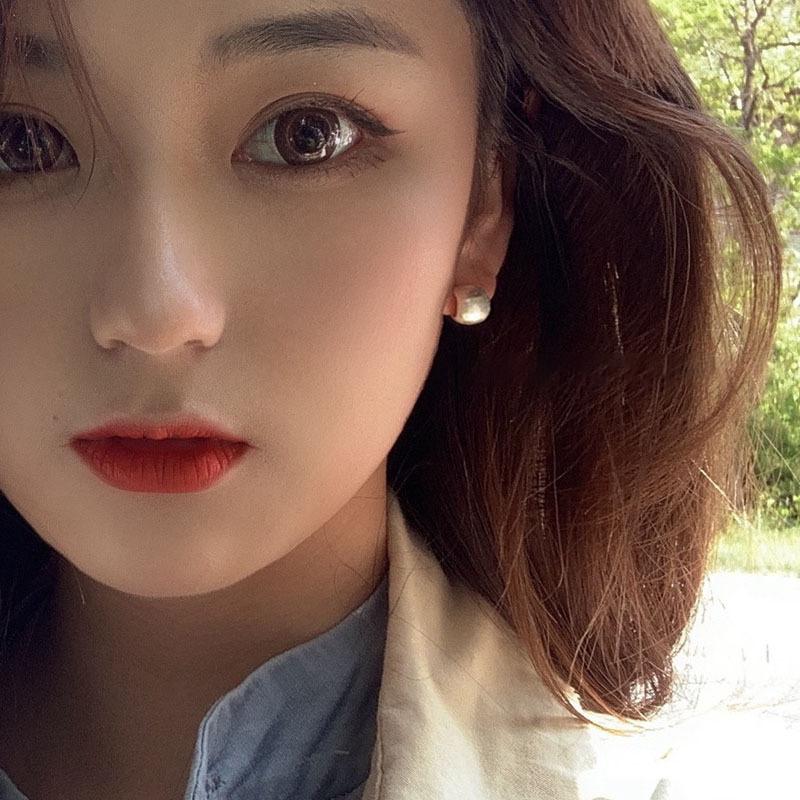 PONYKISS Echter Sterling Silber Geometrischer Steckerohrring für Damen Klassisch Fein Minimalistischer Schmuck