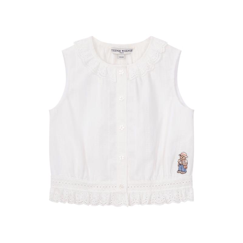 Teenie Weenie Kids Girl s Elegant Lace Sleeveless Blouse 130