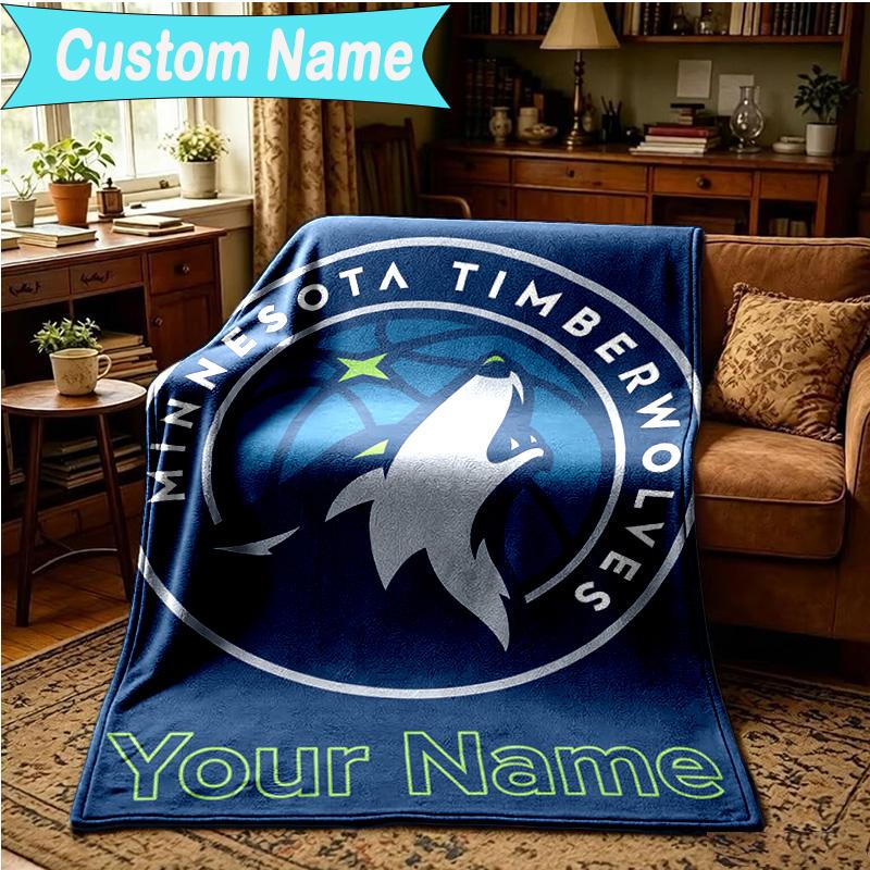 1PC Custom Name Blanket Minnesota Logo Flannel blankets Patterns Throw Blanket All-Season Soft Gift for Couch, Bed, Camping, Birthday gifts