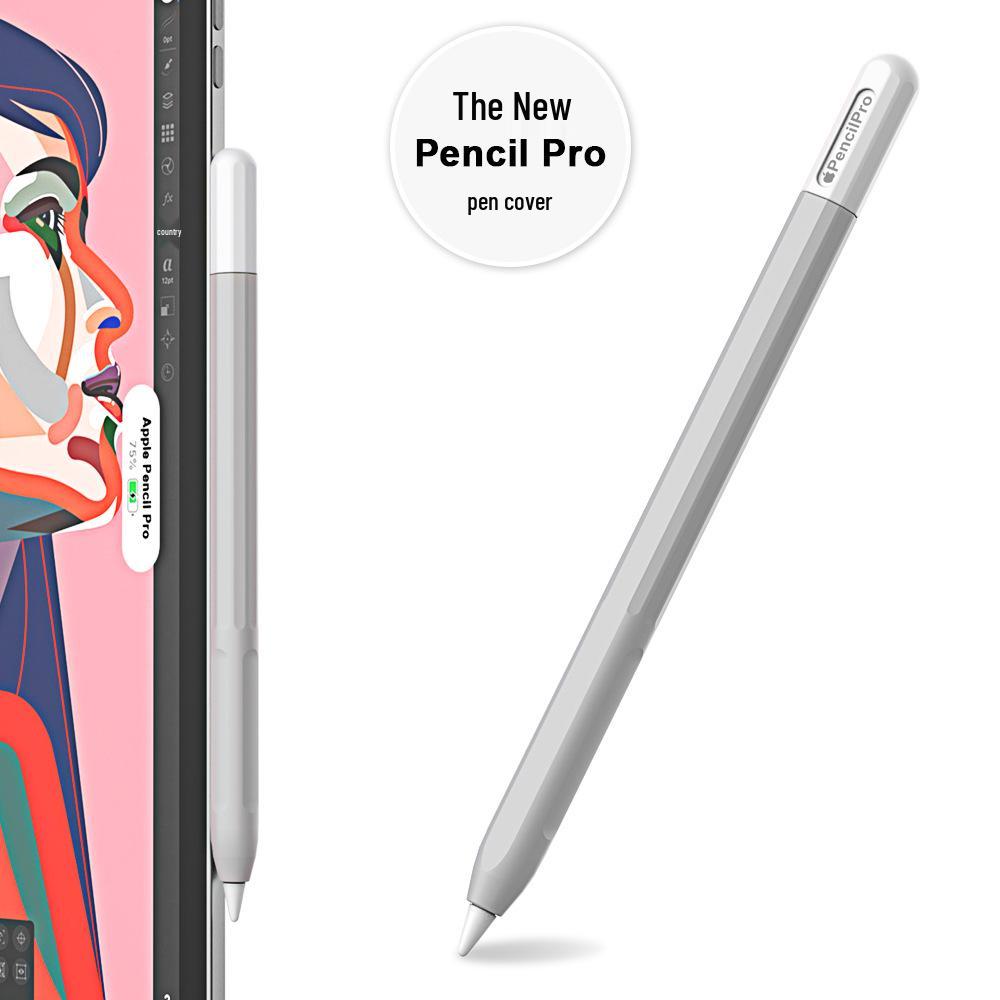 Apple Pencil Pro 4th Gen Silicone Protective Cover - Full Wrap, Color Block Design