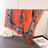 European and American Zebra Printing Simulation Silk Square Scarf Shawl Versatile High-end Neck Small Square Scarf Headscarf Silk Scarf Women