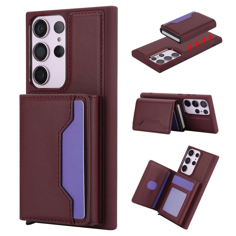 Magnetic Leather Wallet Card Phone Case for iPhone 15 14  Pro Max 13 Plus 12 11 for Samsung Galaxy S23 Ultra S22 A54 A14 A34 A53 A13 A52 Flip Cover