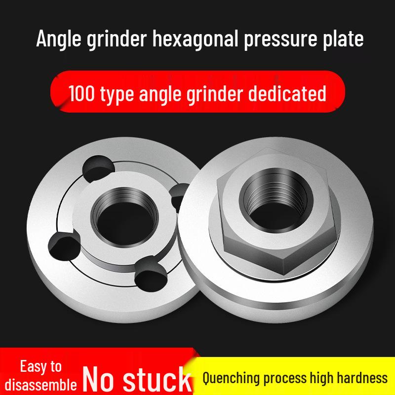Hex Nut & Pressure Plate Set for Angle Grinder Polisher Modification