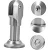 Mobestech 2 Pcs Partition Bracket Feet Toilet Partition Feet Stainless Steel Partition Feet Foot Support Brace Wall Mount Holder Toilet Partition