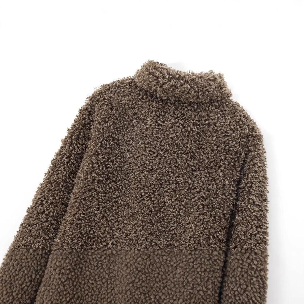 Schicker Damen Kurzmantel mit Kunstfell-Effekt - Stilvolles europäisches & amerikanisches Design