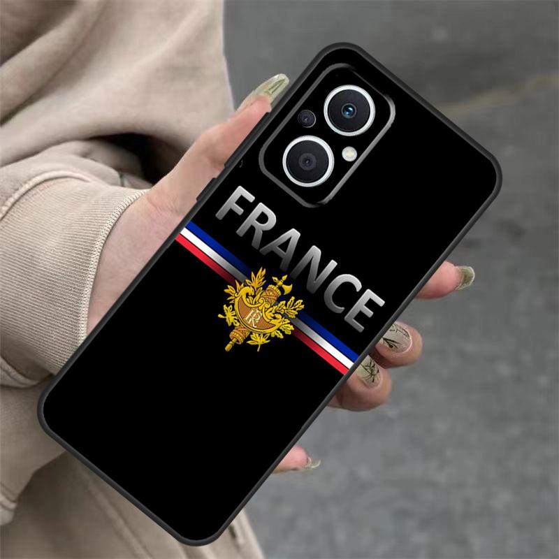 France National Flag Case For OPPO Reno 14 12 11 10 13 Pro 14F 13F 12F 11F 8 7 Lite OPPO Find X9 X8 X6 Pro Cover