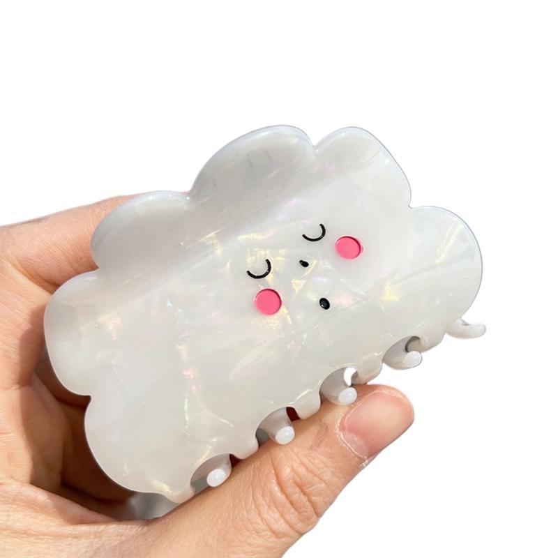 Small-fresh Hair Claw and Hair Comb Cloud Shape Small Mirror Non-slip Headwear