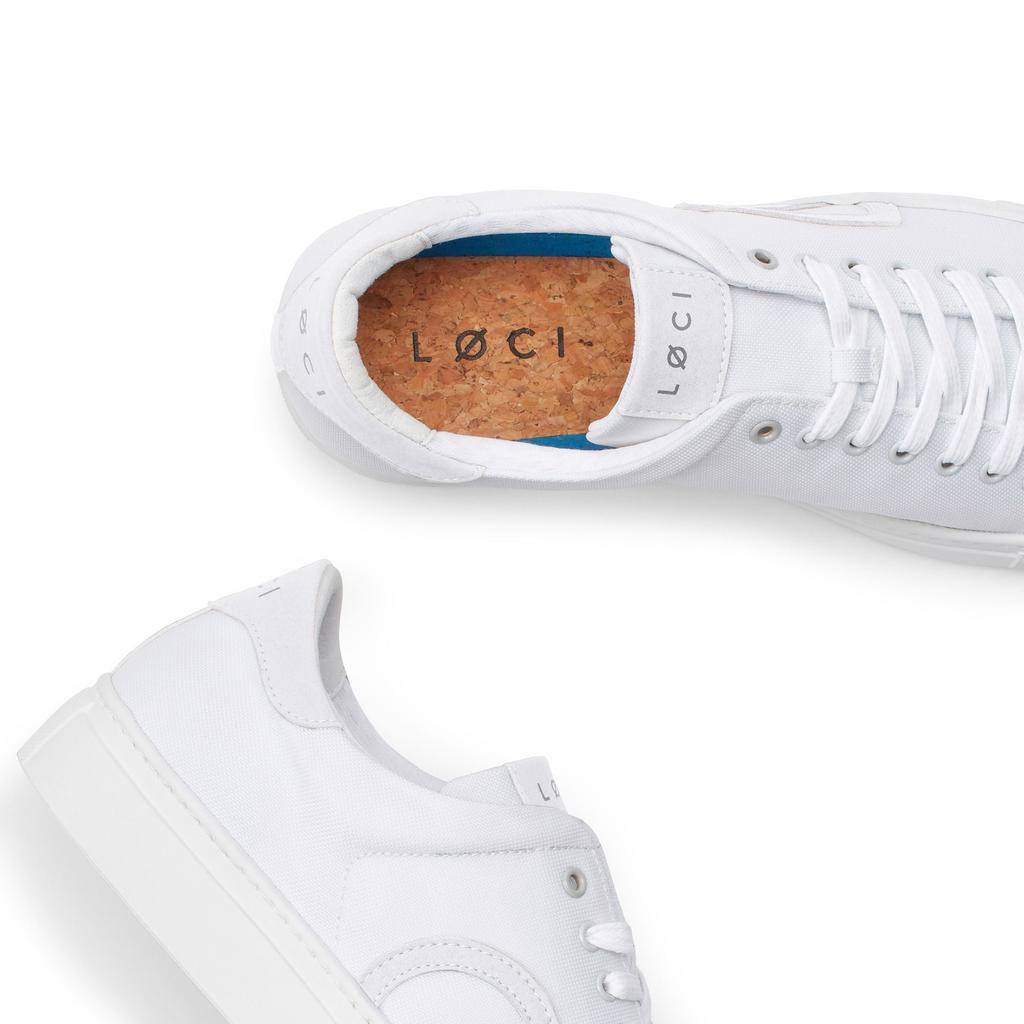 Loci Nine Vegan Sneakers White/White/White Lc-009-019