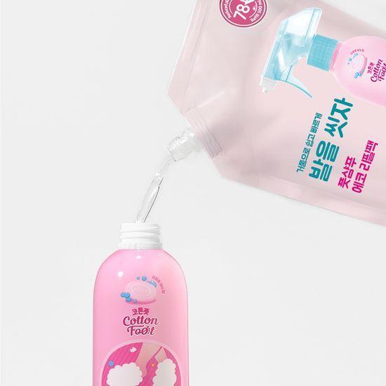 On the body, let's wash our feet. Cotton foot shampoo refill 500ml, choose 1 of 4 types (lemon/grapefruit/cooling/soap scent)
