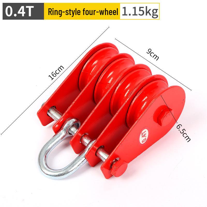 

Підвісний блок з двома колесами та підшипником для підйому сталевого троса