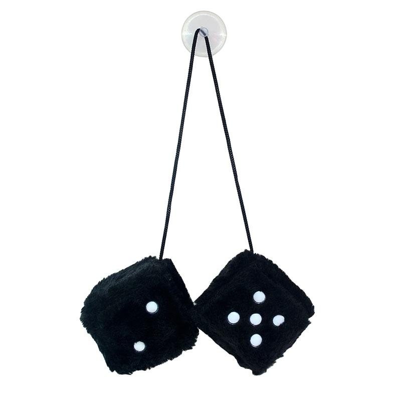 Soft Plush Dice Toy Hanging Decoration For Car Festive Ornament
