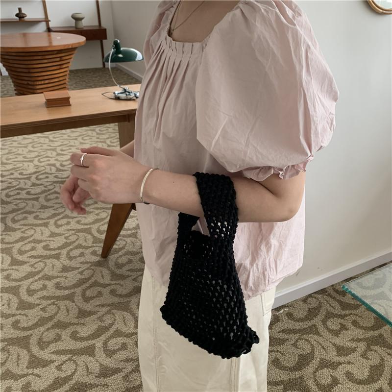 Летняя полая сумка-тоут ярких цветов Yogodlns для женщин — фото 8