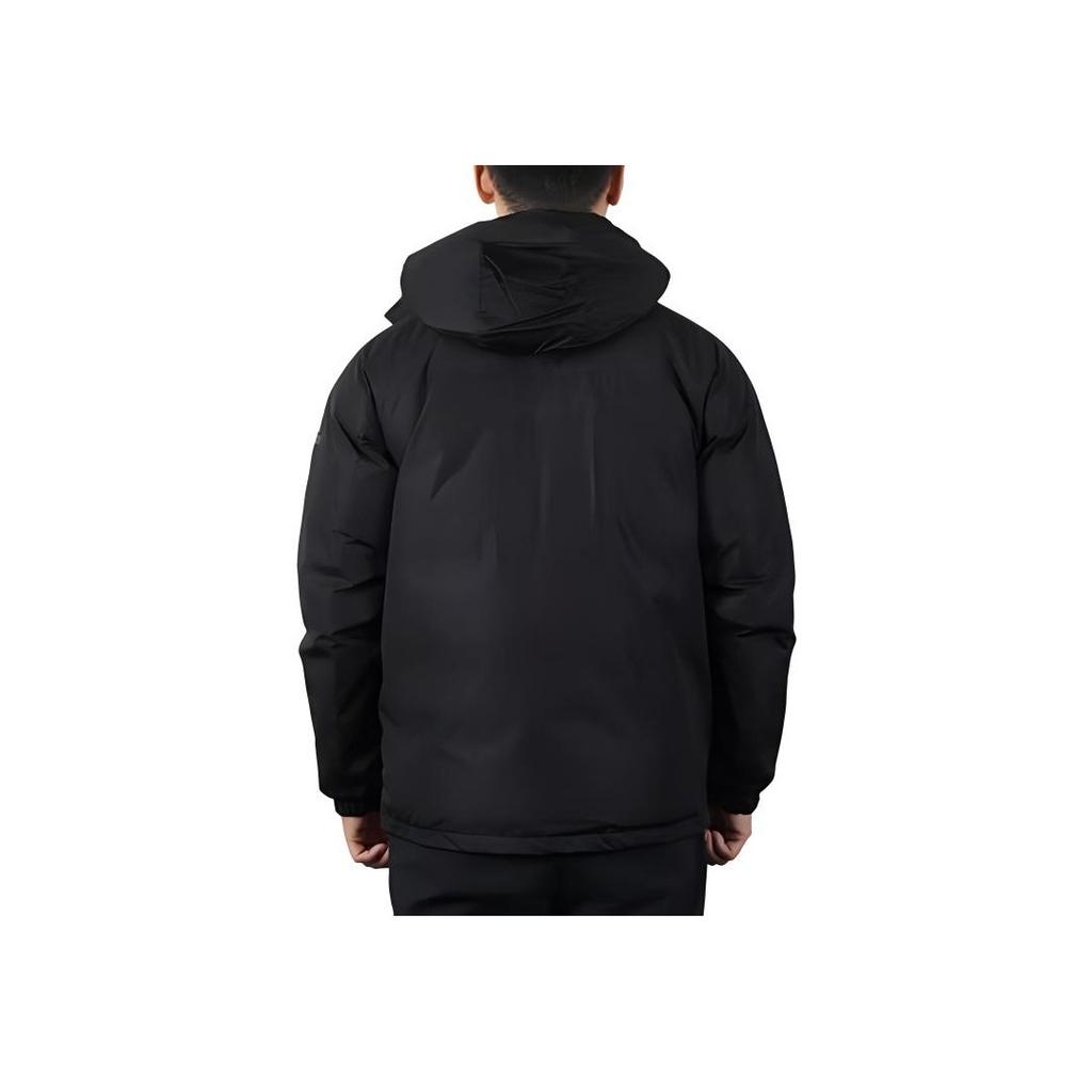 Adidas Solid Color Hooded Casual Down Jacket Men Jackets Black EH4004