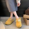 Fashion Fashion Women Baotou Half Slippers High Quality Suede Casual Slipper Designer Platform Slippers for Women Classic Mules Slippers