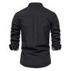 Trend Hub New Cotton Blend Men's Oxford Shirt Long Sleeve Button Down Social Buinesss Casual Shirts for Men