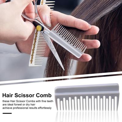 Magnetic Hair Scissor Comb Professional Hair Cutting Scissor Attachment Comb Men Women Hairdressing Tools Barber Supplies
