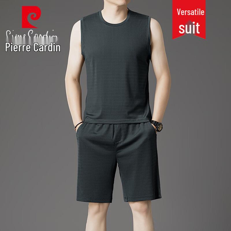 

Pierre Cardin Men s Summer Sleeveless T-Shirt & Shorts Set M