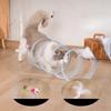 Cat Tunnel Pet Interactive Toy Spring Passage Travel Carrying Elastic Mesh Net S Type for