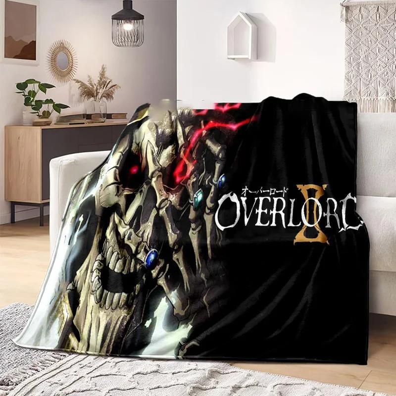 3D Print Overlord Anime Blanket Soft Sofa Cover Throw Blanket Fleece Tapestry Lightweight Warm Bed Blankets for Bedroom Couch
