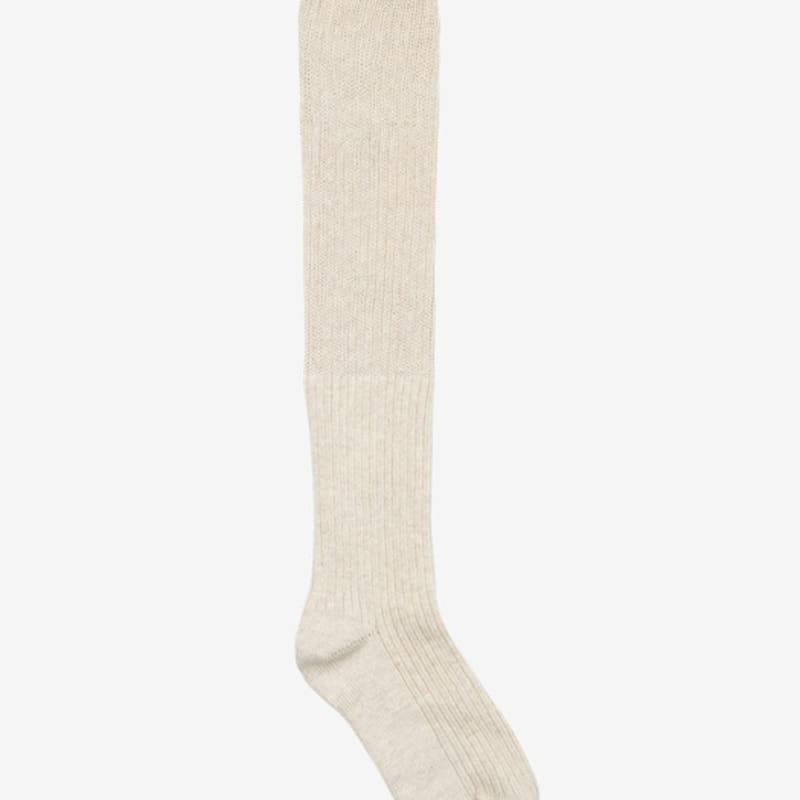 BENSIMON RIBBED LOOSE KNEE SOCKS - 4color