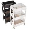 Folding Movable Storage Trolley Rack for Living Room and Snacks