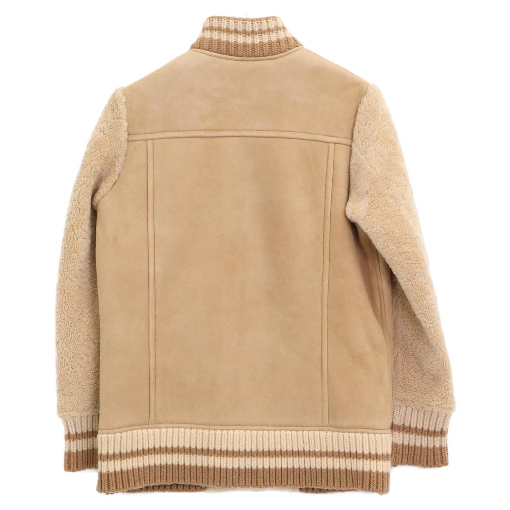 Kemit [Excellent Condition] Sheepskin Mouton/Wool Switch Blouson/ Jacket 42 beigeUsed