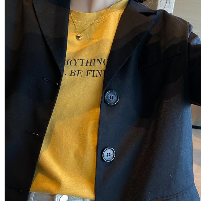 Women's Crew Neck Letter Print Short Sleeve T-Shirt Loose Fit Elegant Commuter Milk Silk Minimalist Casual Daily Summer Layering Top