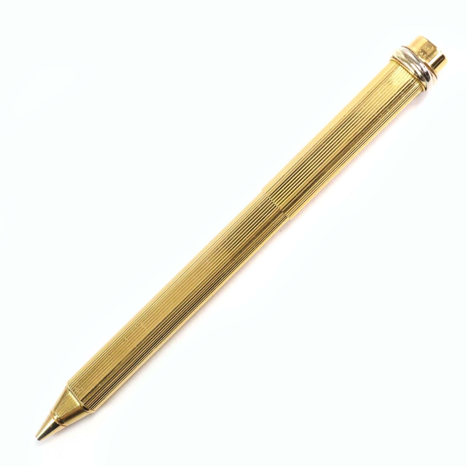Cartier Ballpoint pen Trinity cap type gold mens Used