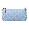 Michael Kors Logo Print Denim And Cotton Tote Shoulder Bag Women Bags Fluorescent-Blue 32R4G8EW6U-NEOBLU/MIDN