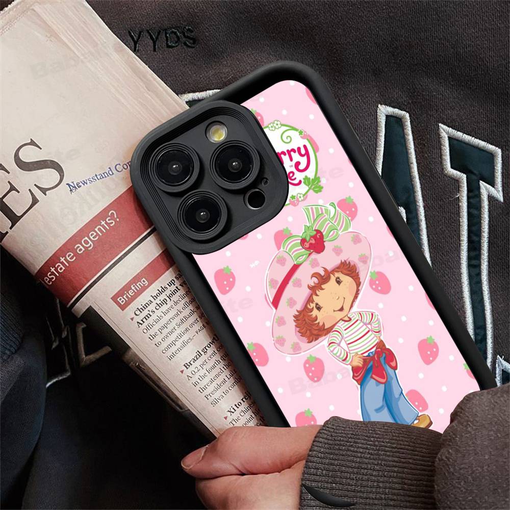 

S-Strawberry Cartoon S-Shortcake Girl Phone Case For IPhone 17 16 15 14 13 12 11 Pro Max Silicone Back Cover iPhone 13pro max