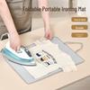 Compact Folding Garment Steamer with Ironing Mat - Ideal for Home, Dorm, and Student Use.