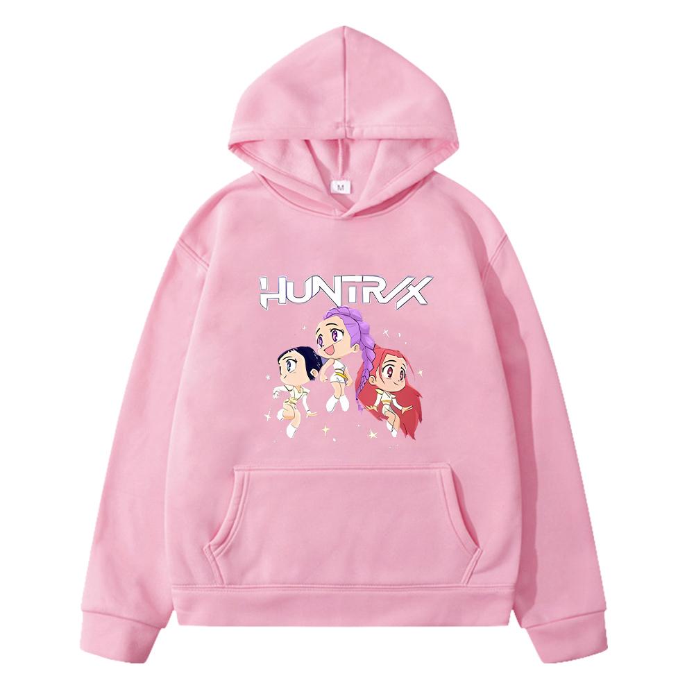 

Каваи Портрет головы Милый Повседневный kpop охотники на демонов дети Толстовка аниме худи Куртка y2k толстовка Пуловер детская одежда для девочки 130 розовый