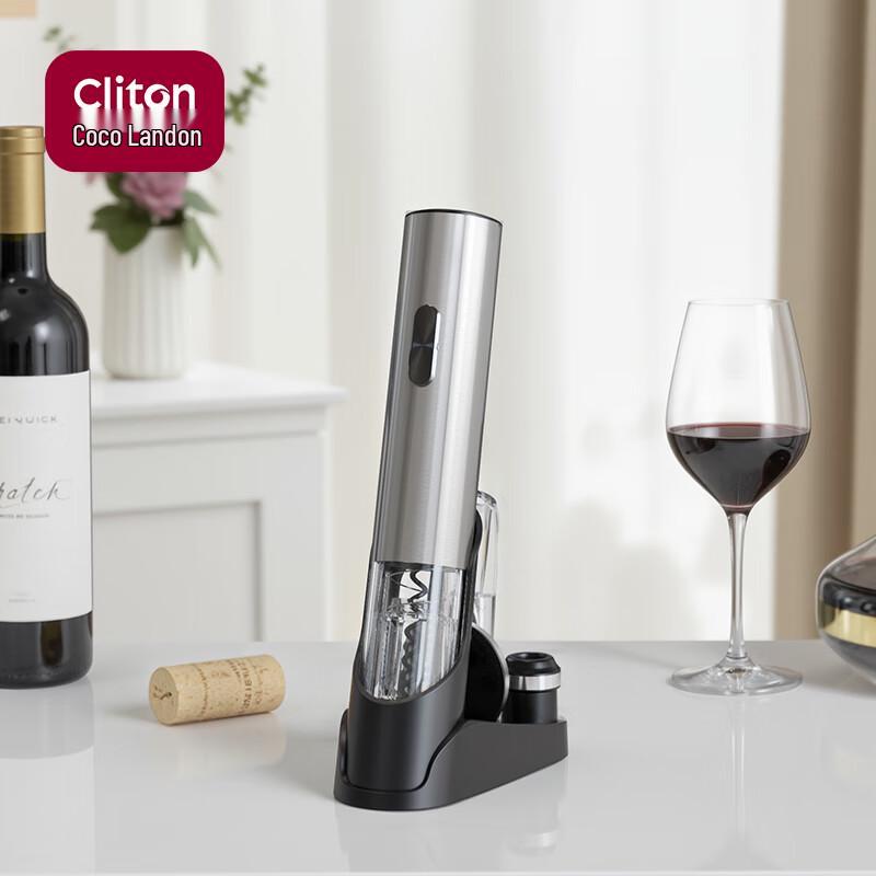 CLITON Elektrische Wijnopener Set