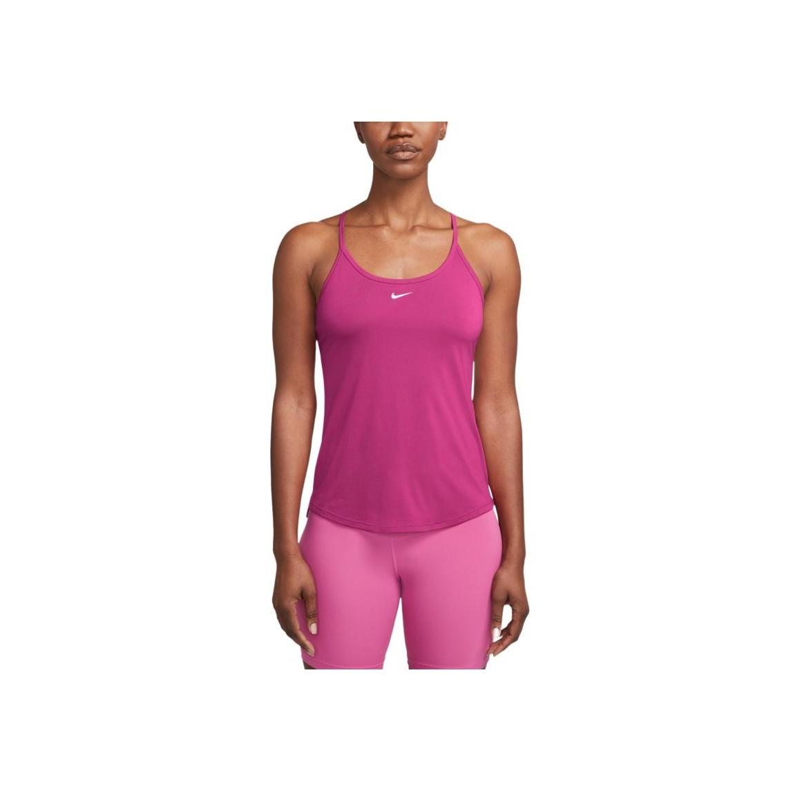 

Nike Dri-Fit One Soft Comfortable Versatile Tank Top Women Tops Fireberry DD4941-615 XS