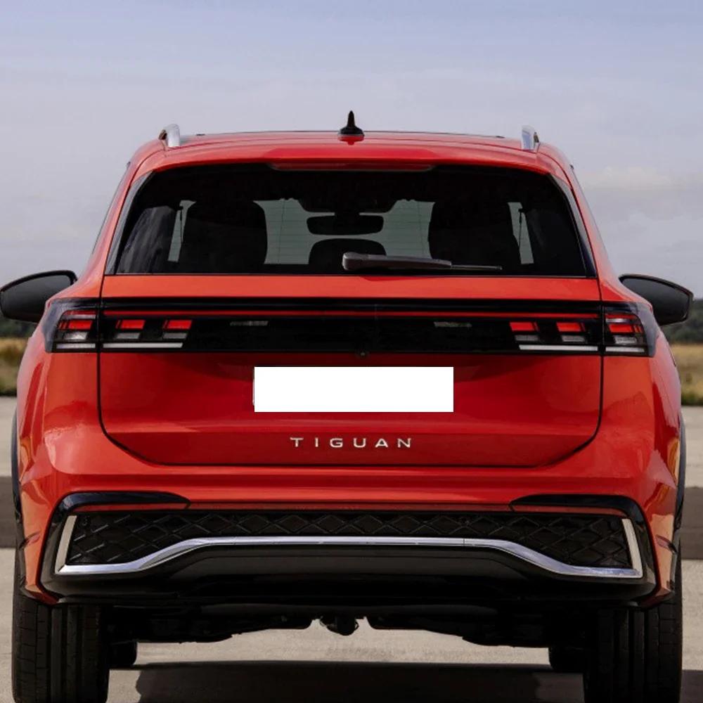 1Pc 3D ABS Chrome Silver Black Car Sticker Rear Trunk Body Fender TIGUAN Letters Labeling Emblem Badge Logo