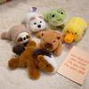 Cartoon Simulation Capybara West Highland Sloth Frog Pony Plush Magnetic Refrigerator Sticker Fun Refrigerator Decoration Shape